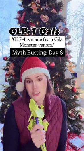 Unwrapping Myth 8 MYTH: “GLP-1 is made from Gila Monster venom” THE TRUTH: This myth makes people unnecessarily scared of a medication that could help them. What really happened: In the 1990s, researchers studying Gila Monster saliva discovered GLP-1 properties. But the medication you’re taking? It’s synthetic—made in a lab, not extracted from reptiles. Here’s some perspective: Many medications were discovered by studying nature: 🍄 Penicillin → came from mold 🌿 Aspirin → came from willow bark 