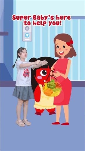 Bé học từ vựng tiếng Anh qua bài hát: Mimi giúp bà bầu xuống cầu thang 💕 | Kindness Song #shorts