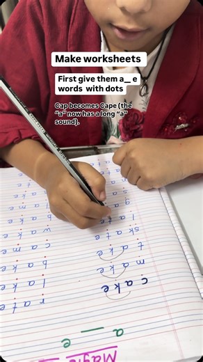 Archita | phonics and grammar coach on Instagram: "It sounds like you’re referring to the “Magic e” concept, which is a common phonics rule used to teach kids how vowels can change their sound when followed by an “e” at the end of a word. This is known as the “Magic e” rule, or the “silent e” rule. For example: • cap → cape (The “a” changes from a short sound to a long sound) • bit → bite (The “i” changes from a short sound to a long sound) • hop → hope (The “o” changes from a short sound to a l