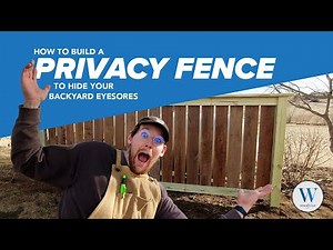 How to build a Privacy Fence/Screen to hide your backyard eyesores!