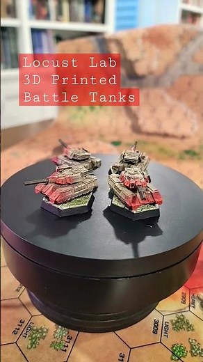 Battletech: Locust Lab 3D Printed Battletanks