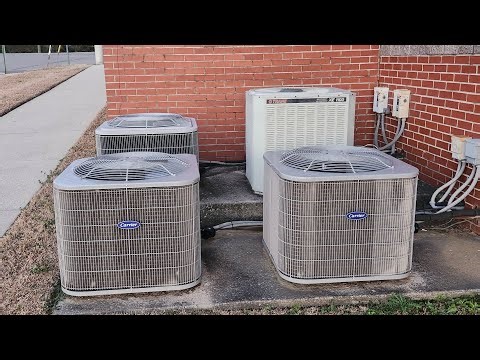 1992 Trane XE1100 and 3 Carrier Comfort/Sentry Units in Cullman, AL