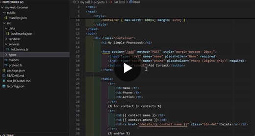 This project is a Web-Based Contact Management System built using the Flask micro-framework. It bridges the gap between a simple Python script and a real-world application by providing a visual… | andavarapu Vinay