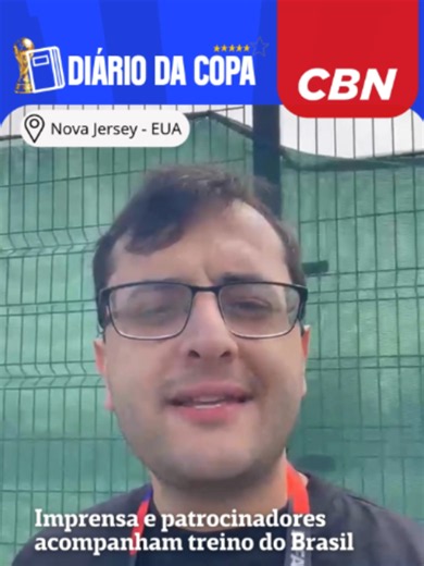⚽TREINO DA SELEÇÃO | Mais um dia de trabalho em Morristown. A imprensa acompanhou os primeiros 15 minutos de treino no Centro de Treinamento Columbia Park, mas hoje estava bem mais cheio do que nos dias anteriores. Dois motivos: a cada dia que passa, mais jornalistas nacionais e estrangeiros chegam para a cobertura da Copa, e a fila para passar pela segurança já está visivelmente maior. E a segurança também foi reforçada: esquadrão antibomba, mais policiais, estrutura mais robusta na entrada. Ma