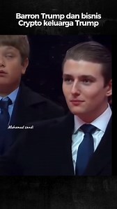 384K views · 9.8K reactions | Barron Trump dan Trading Crypto #News #BarronTrump #Crypto #Finnance #Market #Trading | Muhamad Sandi | Facebook