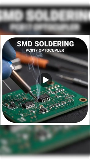 Mastering the PC817: Pro SMD Soldering Guide#SMDSoldering #PC817 #Electronics#optocoupler