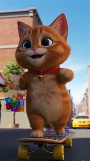 This Cute Kitten’s Bath Turned Into a Rainbow Surprise! #catshorts #funnycats #cutecats #viralshorts