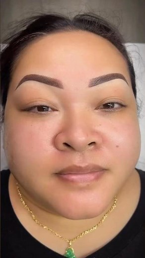 microshading before and after #microshading #ombrebrows