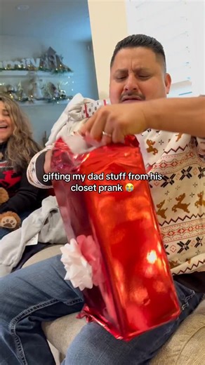 The Salguero Fam on Instagram: "Not the belt 😭 #christmaspranks"