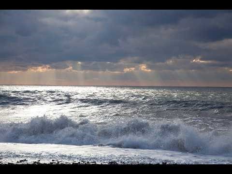 Icy Beach Sunrise 🌊 Winter Waves at Cape Cod Relaxing Nature