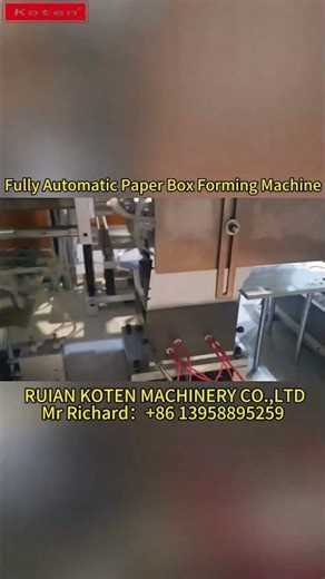 Fully Automatic Multi-compartment Paper Box Forming Machine-koten machinery