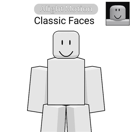 Classic Faces VS Dynamic Faces (Smile) #roblox #classicfaces #dynamicfaces #trend #art #alightmotion