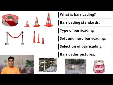 barricading || type and selection || work at height and excavation barricade