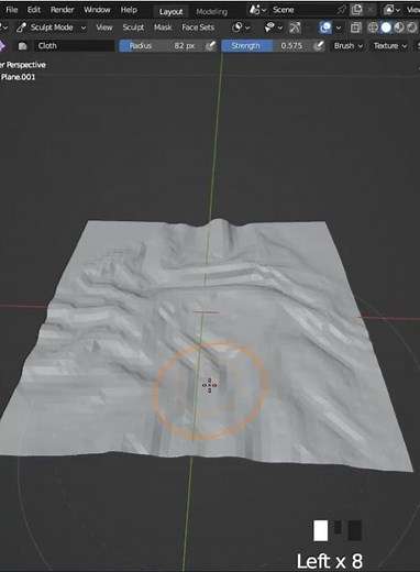 how to use cloth brush in blender