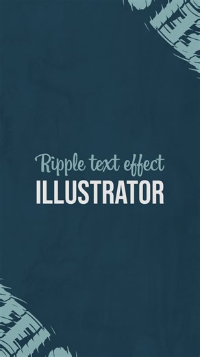 Lars | Logo & Brand Identity Designer on Instagram: "Here is how to easily create ripple text effect in adobe illustrator! Follow these steps: 1) Select the ellipse tool and draw a circle 2) Go to window > gradient > select the third gradient type 3) Create a bigger stroke with the gradient > apply the blend tool > select specified steps and increase the value 4) Create an artboard with the radial gradient > go to file > export > export as > save as .PSD 5) Select the type tool > type a text 6) 
