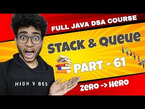 Stack problem in Java | Part 61 | DSA in java in telugu | Engineering Animuthyam