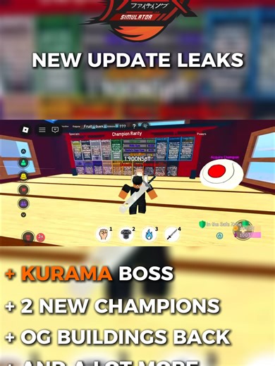 LEAKS OF THE NEW AFSE UPDATE WOWWW !!!!!!! #animefightingsimulator #animefightingsimulatorendless #robloxfyp #roblox #afs #fyp