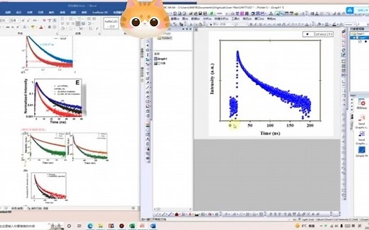 荧光寿命数据处理，并利用origin进行拟合