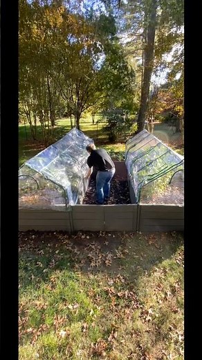 Greenhouse Install | Cool season Gardening ⛄️