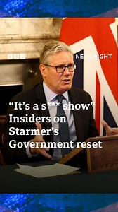 “They simply said ‘it’s a s*** show’” Nick Watt describes the strong language used by a senior Labour figure when asked how Sir Keir Starmer’s reset has gone down with some Labour MPs and some personnel within Government. #Newsnight | BBC Newsnight