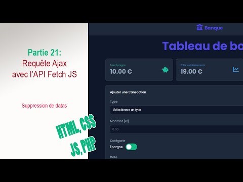 Fullstack #21/27 : Créer une fonction async avec l'API Fetch de JavaScript