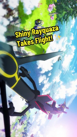 Shiny Rayquaza Takes Flight in Paldea Region!