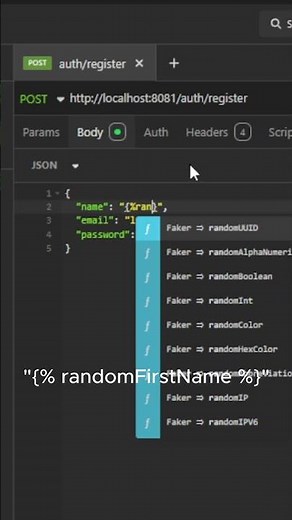 Insomnia e Postman Dados Automáticos!⚡️#API #DevTips #Programação #dev #viral #ti #humor #dicas