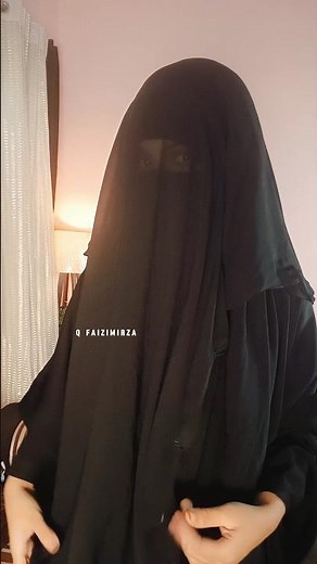Niqab Tutorial 💕 Layer Niqab Style | Eye Cover Hijab #hijab #shorts #qfaizimirza #hijabstyle #niqab