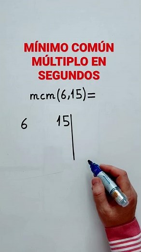Mínimo Común Múltiplo en segundos