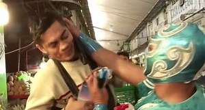 Watch lucha libre wrestlers enforce mask rules in Mexico City