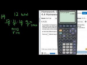 Permutations and Combinations Example with Committees and Officers