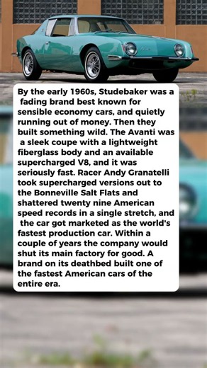 A Dying Studebaker Built a Fiberglass Rocket That Set 29 Records at Bonneville