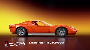 Mattel Brick Shop Hot Wheels Lamborghini Miura P400 SV Building Toy Kit