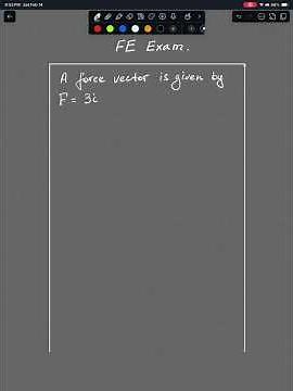 FE Exam Vectors | Find the Magnitude of a Force Vector