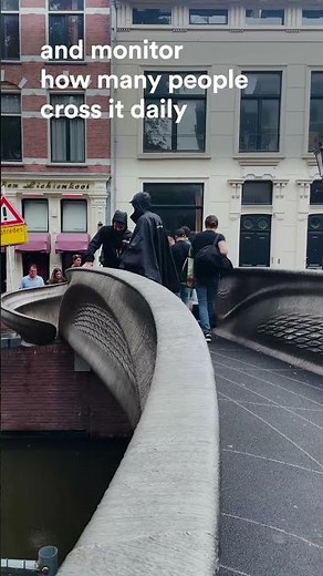 3D Printed Bridge Placed in Centre Amsterdam