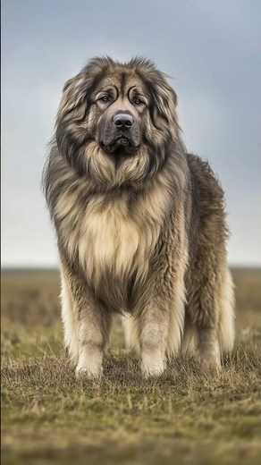 Meet the Russian Bear Dog: A 200-Pound Giant Used to Hunt Bears! 😨 #facts #dog #russia