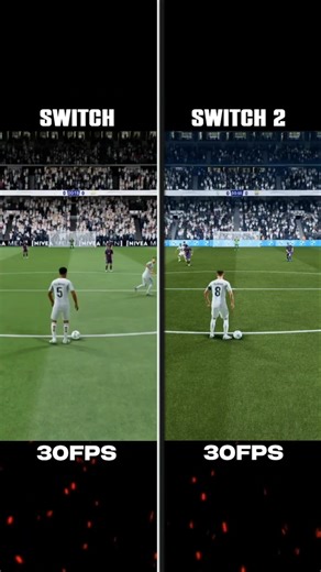 FC 26 Nintendo Switch 2 vs Nintendo Switch Comparison #shorts