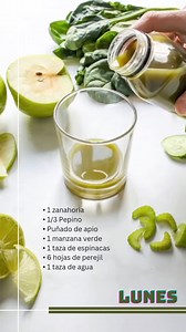Hoy les regalo esta receta deliciosa de jugo verde. Compártela con tus amigos y familia #metabolismo #consejosdesalud #Salud #Bienestar #jugoverde | El camino del bienestar
