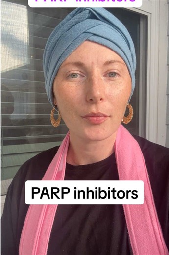 “PARP inhibitors block the cancer cell from repairing its damaged DNA, so it cannot divide to make more cancer cells and dies.” They’re particularly good for people with a genetic mutation and I meet all the criteria, so I’ll be starting this at the end of January once my surgical stuff is all out of the way. #breastcancer #brca #brca2 #genetics #cancerjourney