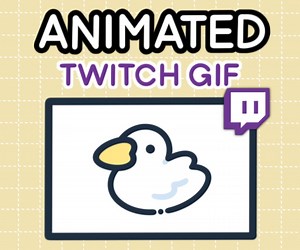 Animated Duck Alert - Duck Knife GIF for Twitch, Discord, Kick, Youtube - Pngtuber, Vtuber, Kawaii Emote for Stream - Etsy Australia