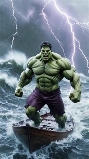 Ocean Beast vs Hulk 🌊😱 Day 7 #Hulk#AIAnimation#ViralShorts#HindiStory#ActionShorts#YouTubeShorts