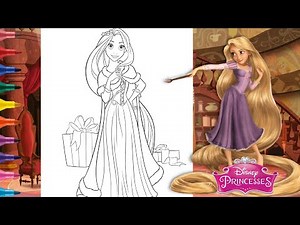 Disney Christmas Coloring Page Disney Princess Rapunzel Christmas Coloring Page Imagine It Coloring