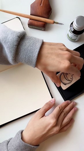 Creating Stationery Swatches with Kimchi Stamps