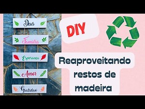 DIY- 🌸FAÇA VOCÊ MESMO 🌸 Placas com frases- Reciclando♻️reaproveitando madeira♻️faça e venda #diy