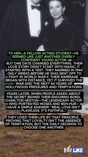 “Charlton Heston’s REAL Love Story: 64 Years Built on One Simple Promise ❤️✨”