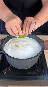 I added lemon to the boiling milk! I didn't expect that to happen! | Delicious Cooking Recipes
