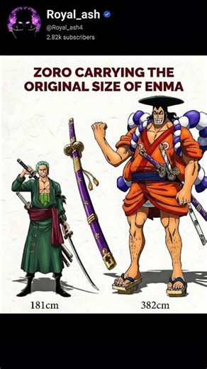 Zoro Using Enma’s TRUE Size?! 😳🔥 #anime #onepiece #memes