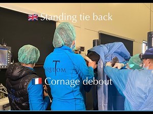 Vétérinaire: opération de cornage debout #tieback #cornage