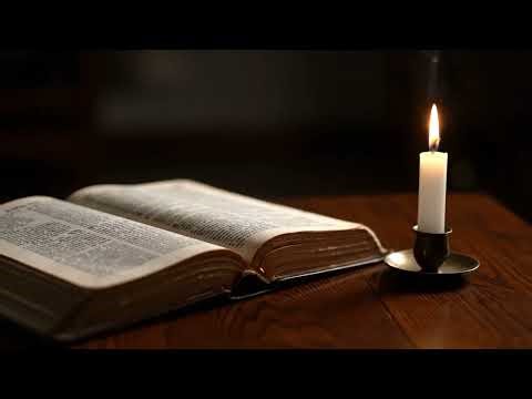 Bible and Candle Video clip