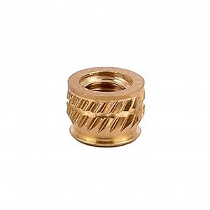 E-Z LOK Threaded Insert for Plastic Tapered Single Vane Brass Thread Inserts M5-0.8 Pack of 50